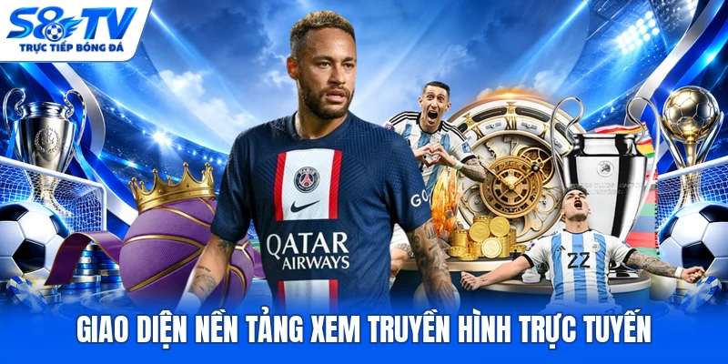 Giao diện nền tảng xem truyền hình trực tuyến